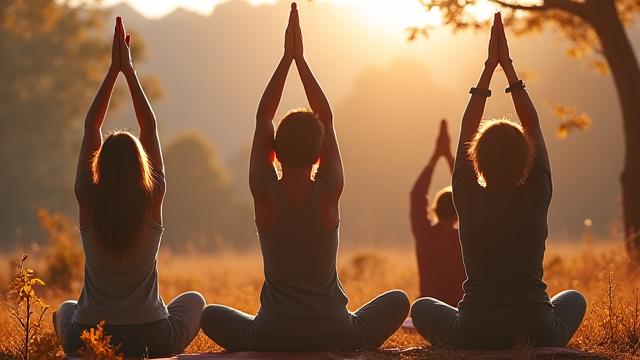 Photo d'une retraite de yoga saisonnier